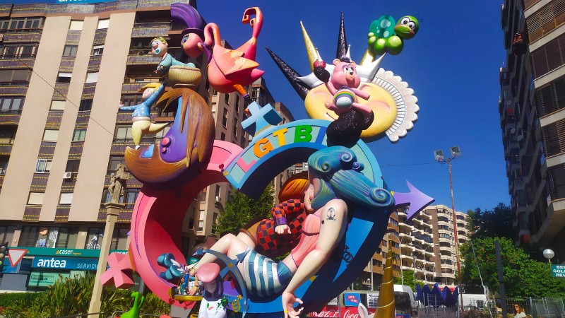 Hoguera Plaza Galicia