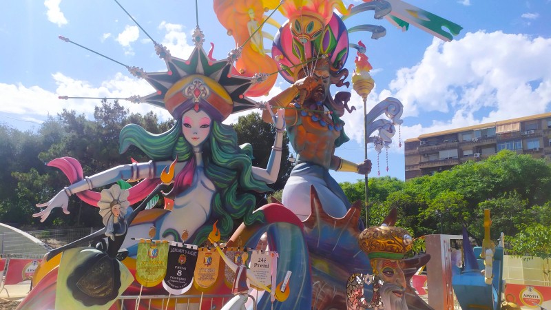 Hoguera Florida Plaza Via